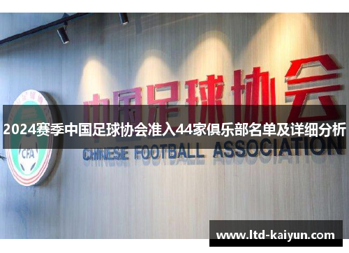 2024赛季中国足球协会准入44家俱乐部名单及详细分析