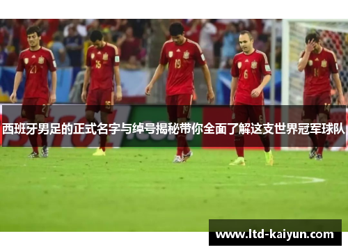 西班牙男足的正式名字与绰号揭秘带你全面了解这支世界冠军球队